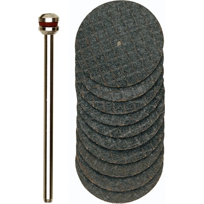 PROXXON Řezné vázané kotouče z oxidu hliníku 10ks/22mm + upínací stopka. 28808