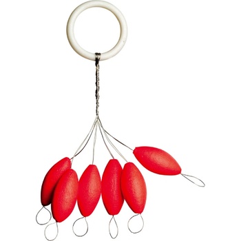 Iron Trout plavák Leuchtpilot oválny červený 6 x 13 mm