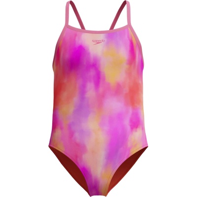 Speedo Цял бански girls print thinstrap 1pc