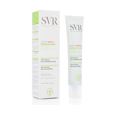Laboratoires SVR Sebiaclear Creme SPF50+ матиращ слънцезащитен крем за кожа, склонна към акне 40 ml за жени