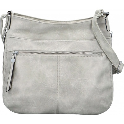 Stylová dámská koženková crossbody kabelka Folomija šedá