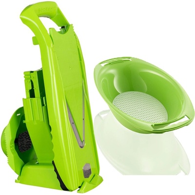 Börner V-kráječ Original V5 PowerLine Profi Set s Miskou Barva: Zelená – Zboží Mobilmania