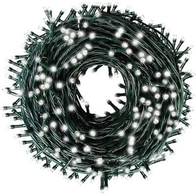 ISO 11505 Vianočné osvetlenie 200 LED 2 W studená biela 23 m