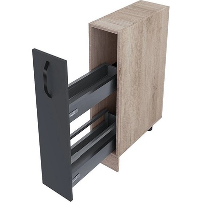 ИРИМ Долен кухненски шкаф Сити АРФ-Карбон мат-11-58 20 см