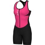 Alé Дамски потник за колоездене Alé Women's Color Block Sleeveless Unitard Cycling skinsuit - Flamingo Pink - размер XS (102-3921-0512)