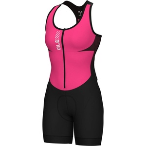 Alé Дамски потник за колоездене Alé Women's Color Block Sleeveless Unitard Cycling skinsuit - Flamingo Pink - размер XS (102-3921-0512)
