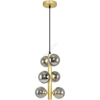 Brilagi - LED Пендел MILLA 6xG9/3W/230V златист/опушен (BG1810)