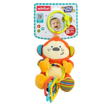 Image 1 of WinFun - Плюшена Дрънкалка Маймунка Little Pals 119