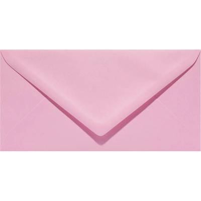 Плик цветен риб DL 110x220mm Лепило 50 бр. Розов (DL 110)