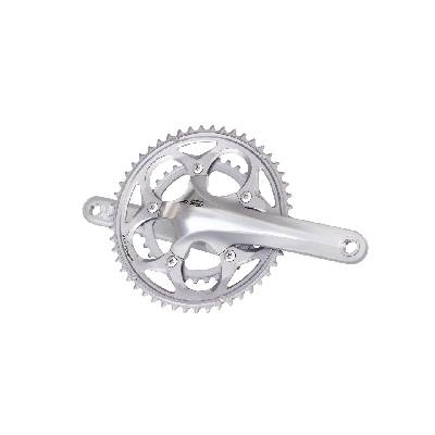 , front chainwheel, fc-5750s, 105 double 172.5mm hollowtech 2, for rear 10-speed, 50x34t w/o bb parts, silver, bulk (cr805)