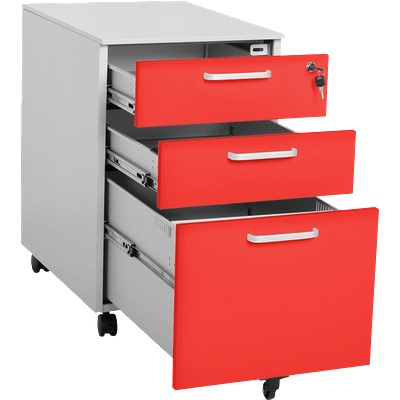 Carmen Офис контейнер Carmen CR-1273 L SAND - червен (3580051)