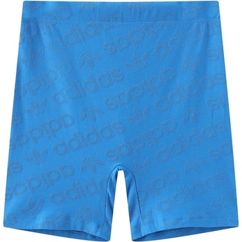 Image 1 of Adidas originals Originals All-Over Logo Biker Short - Blue