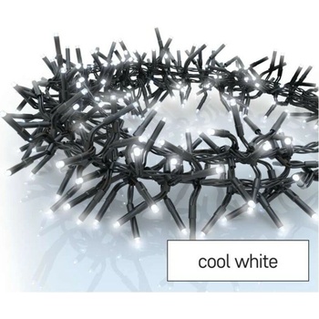 EMOS D4BC05 vianočná reťaz ježko 960 LED 7,2m čierny drôt studená biela 8 módov časovač IP44