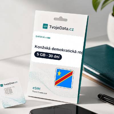eSIM Konžská demokratická republika 5 GB / 29 dní