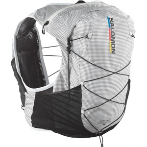 Salomon Раница за трейл бягане Salomon ADV Skin Cross Season Race Flag Trail running backpack - White / Black (502-9134-0112)