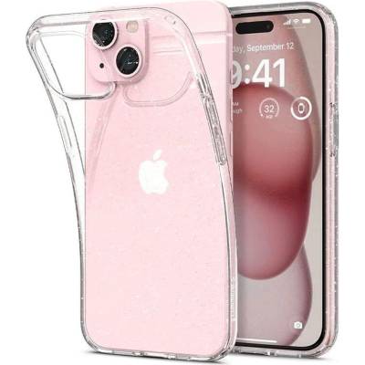 Spigen Блестящ Калъф за iPhone 16, Spigen Liquid Crystal Glitter Case, Прозрачен (ACS08192)