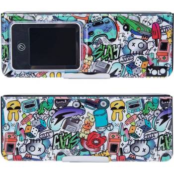 YOLO Ретро несесер YOLO Graffitti Wall - С LCD електронна дъска (121279-165-78)