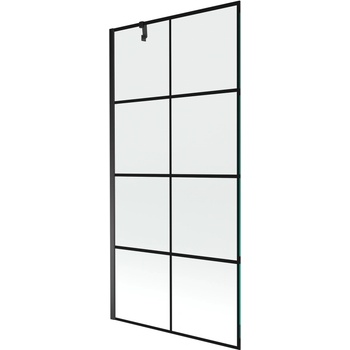 Mexen Next душ параван с 1 крило 90 x 150 cm, черна решетка, черен - 895-090-000-00-77-70 (895-090-000-00-77-70)