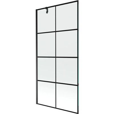 Mexen Next душ параван с 1 крило 90 x 150 cm, черна решетка, черен - 895-090-000-00-77-70 (895-090-000-00-77-70)