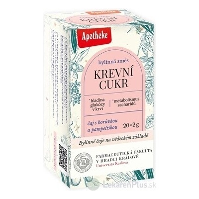 APOTHEKE FARMA KRVNÝ CUKOR 20 x 2 g
