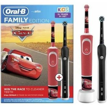 Oral-B Family Pack Vitality D100 Cars + Pro 1 Cross Action