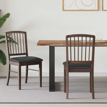 vidaXL Обедени столове 2 pcs Светло кафяво 50 x 52, 5 x 91 см (42020448)