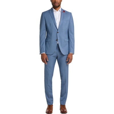 modré vlnené oblekové sako CLUB OF GENTS slim fit