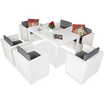 BICA Колорадо Премиум Ратан Комплект 6 Бяла Бика (BCCOLFbl)