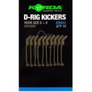 Korda Rovnátka Kickers D Rig Brown S 10 ks