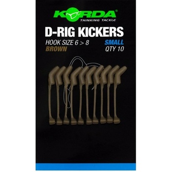 Korda Rovnátka Kickers D Rig Brown S 10 ks