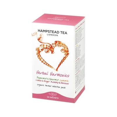 Hampstead Tea BIO selekcia bylinných a ovocných čajov 20 ks