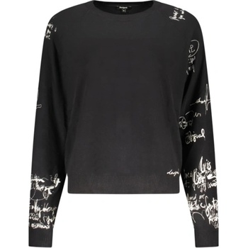 Desigual Дамски пуловер desigual, Размер l, Цвят Черен (26swjf10_ne2000)