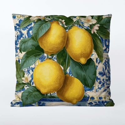 Takoy Povlak na polštář 45x45 nepromokavý polyester citron Sicílie 2-HT-00293 | 45 x 45 cm