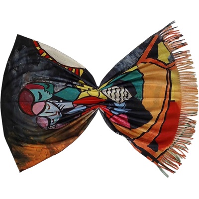 Двулицев дамски шал с картина на Пикасо