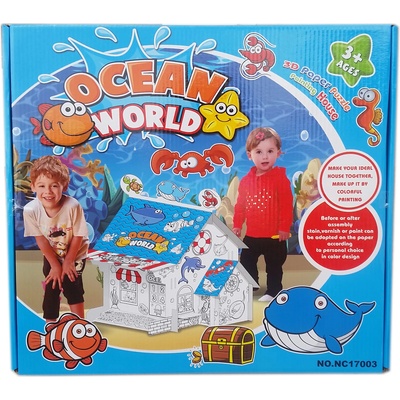 Комплект 3d Пъзел за оцветяване Морски свят