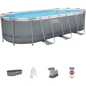 Bestway Овален басейн Bestway Power Steel 56710, 549 х 274 х 122 см