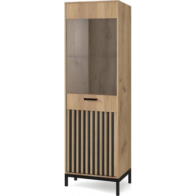 Halmar Lamino W-1 dub craft / čierna