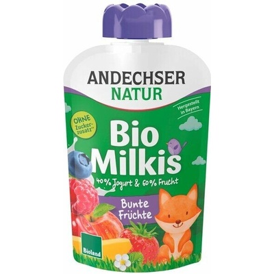 Andechser Natur Jogurtová svačinka mix ovoce liška 100 g