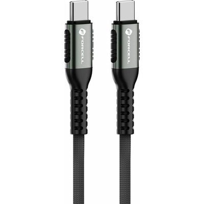 Forcell C263 USB-C na typ C QC4.0 PD 5A 240W Cafule, 2m, černý