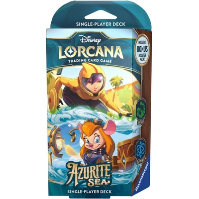 Ravensburger Disney Lorcana TCG: Azurite Sea Starter Deck - Go Go Tomago & Gadget Hackwrench (11098459)