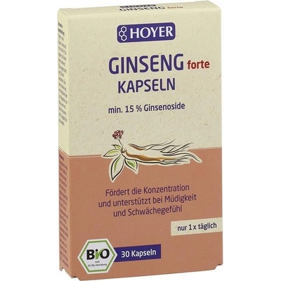 Hoyer Ženšen forte BIO 30 kapsúl