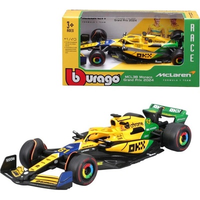 Bburago McLaren F1 Team MCL38 2024 81 Piastri Senna Edtion 1:43