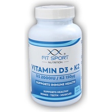 FitSport Nutrition Vitamin D3 + K2 120 kapslí