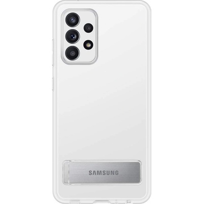 Samsung Clear Standing Cover EF-JA525 - оригинален удароустойчив хибриден кейс с поставка за Samsung Galaxy A52, Galaxy A52 5G (прозрачен)