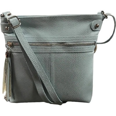 Vera Pelle dámská kožená crossbody kabelka světle 1660 D 92 CELESTE modrá
