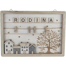 Závěsná dekorace s kolíčky RODINA D6121