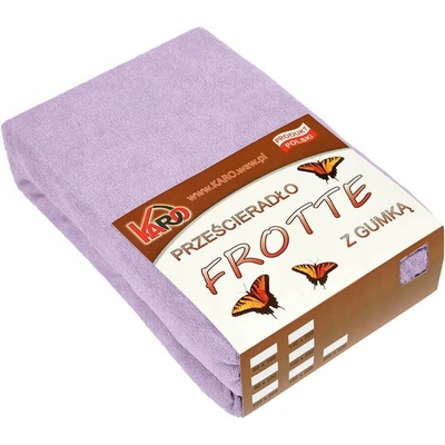 Karo Froté prostěradlo s gumou vřesové 90x200
