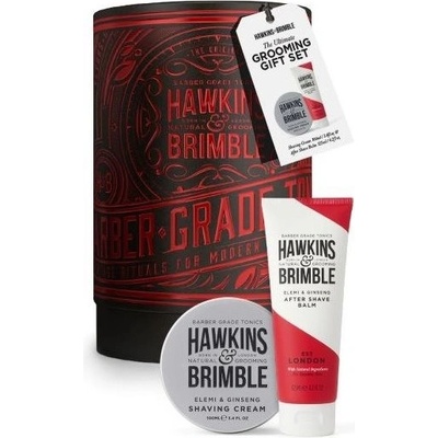 Hawkins & Brimble krém na holenie 100 ml + balzam po holení 125 ml darčeková sada