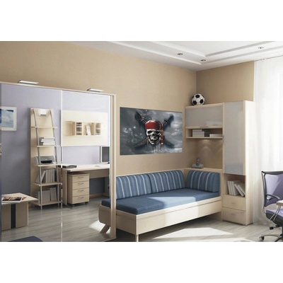 AG Design FTDNM-5205 Dětská vliesová fototapeta Pirátská Lebka rozměry 160 x 110 cm