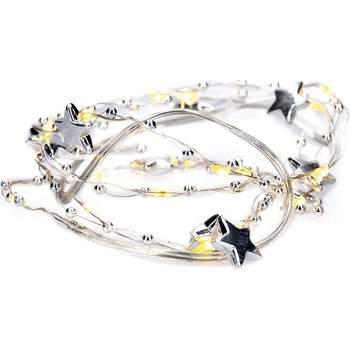 Solight LED reťaz retiazka s dekoráciami 20LED reťaz 1m 2x AA IP20